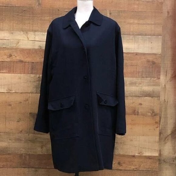 Women's Size Large W for London Fog Lined Trench Coat - Picture 3 of 6